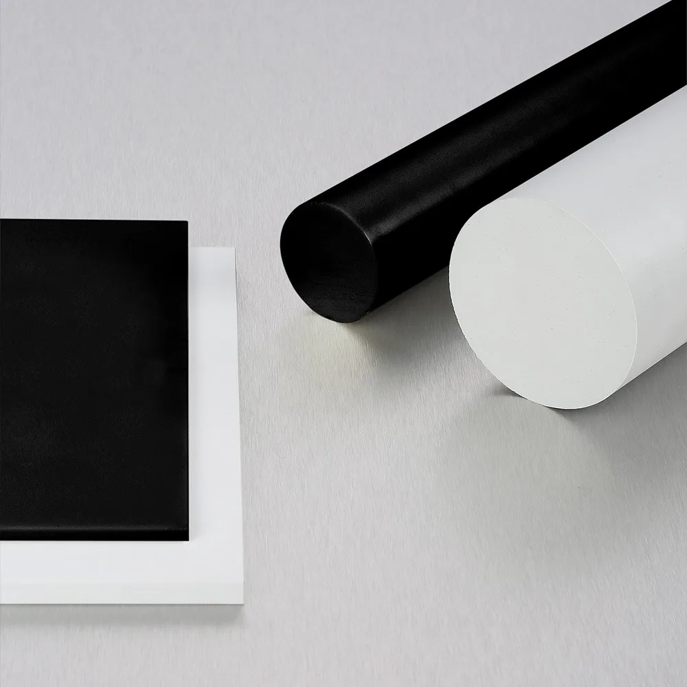 White and black PET polyethylene terephthalate sheets and rods - Chennai Polyplast